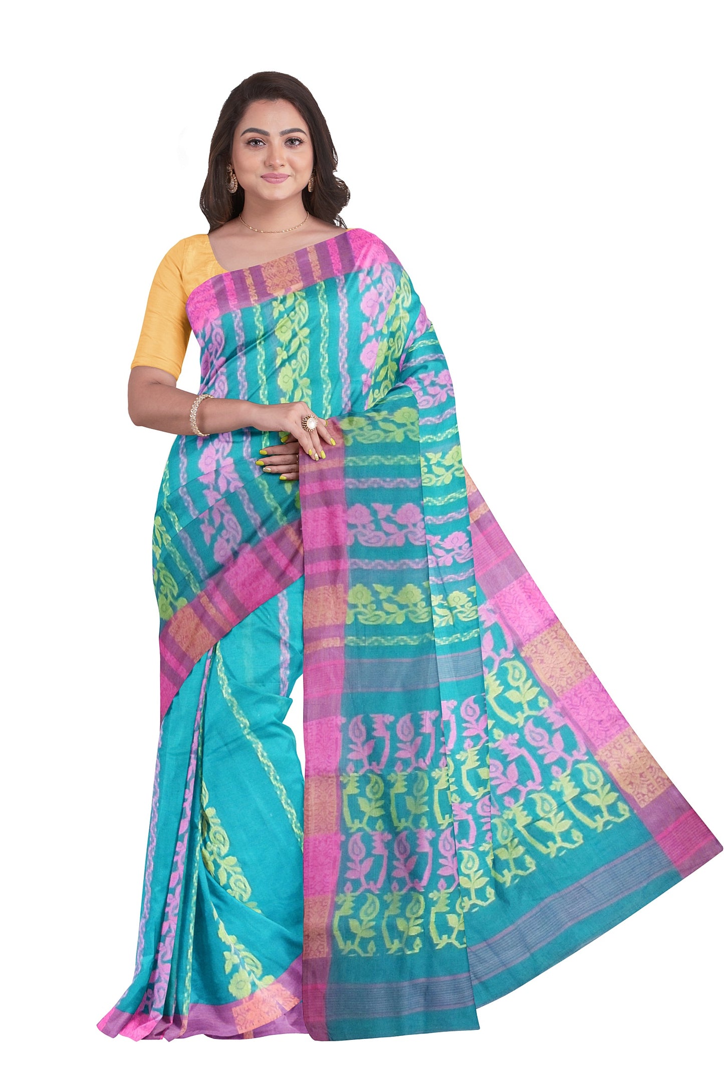 Jamdani tant saree