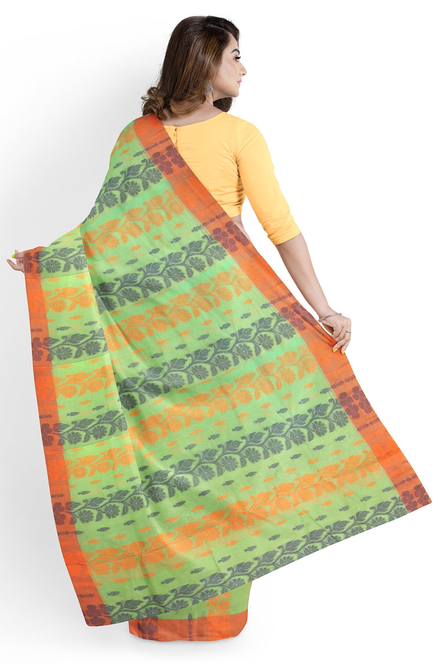 Cotton jamdani saree