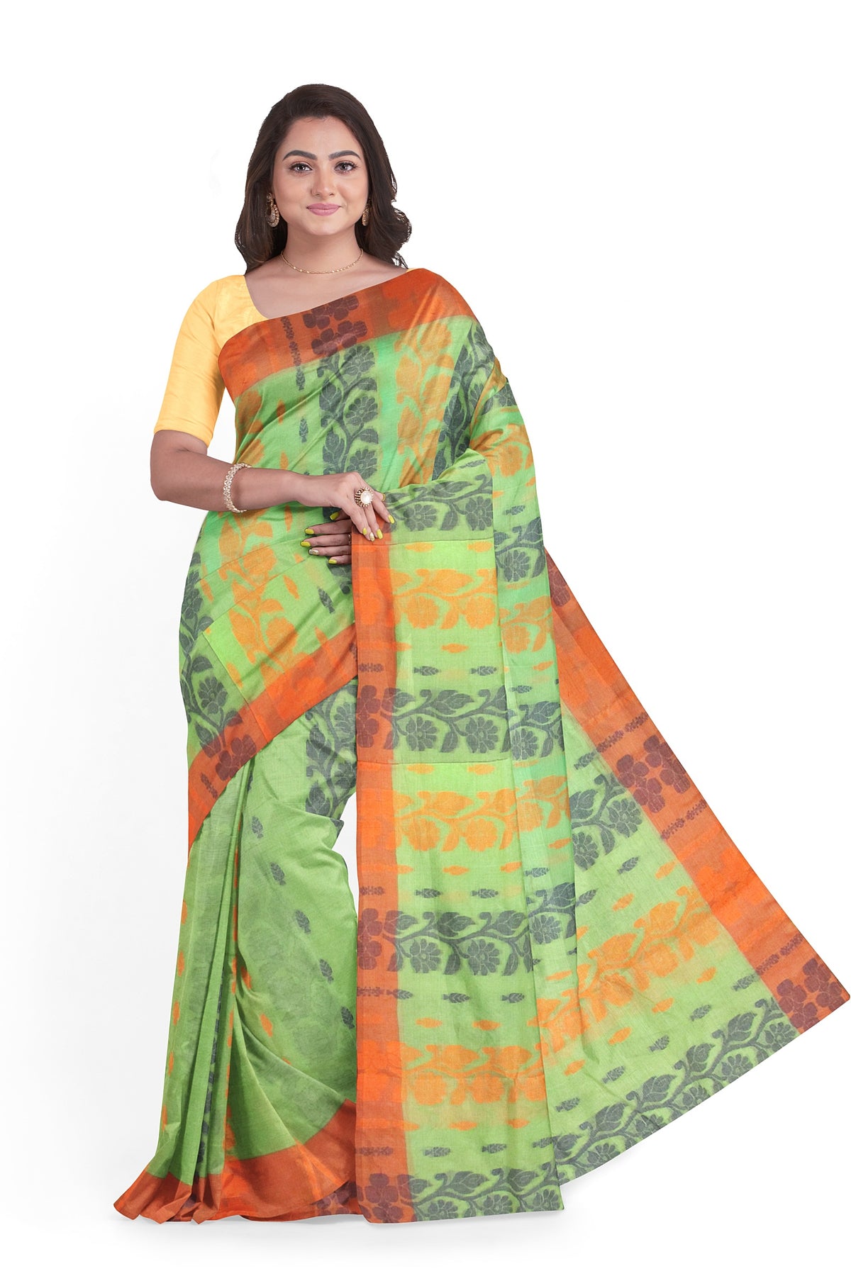 Cotton jamdani saree