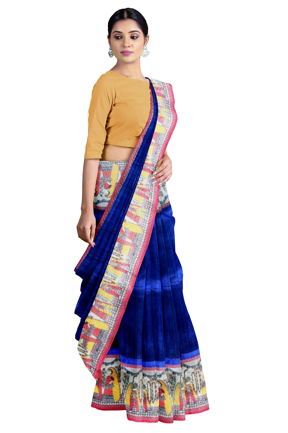 Madhubani print saree