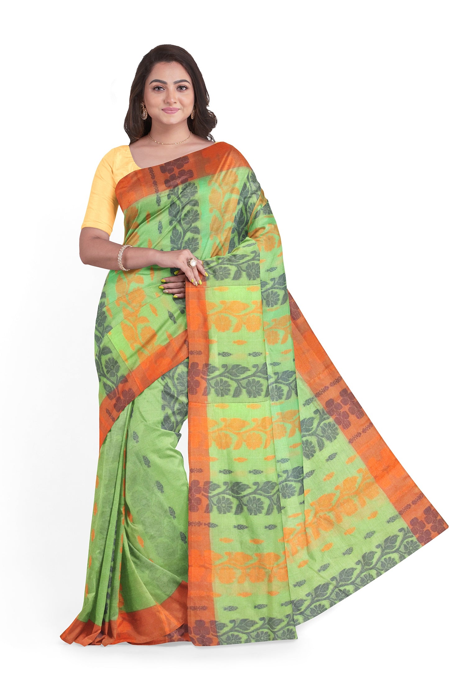 Cotton jamdani saree