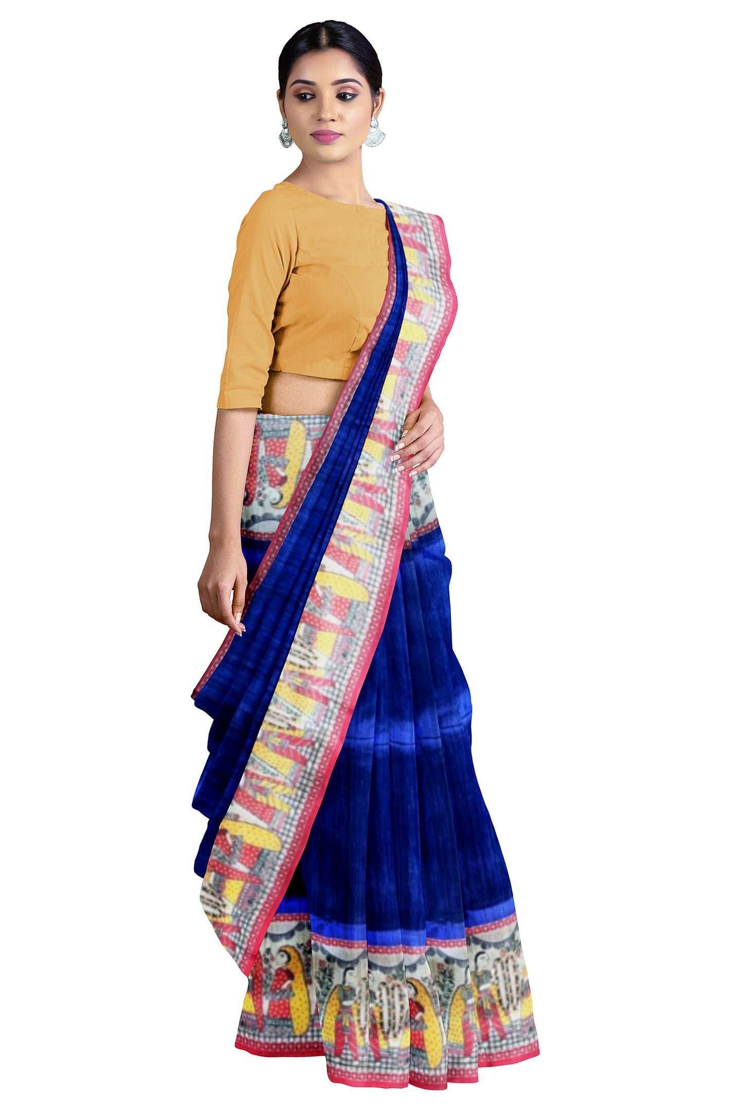 Madhubani print saree